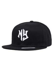 1pc Unisex NY Letter Embroidered Baseball Cap, Baseball Game Fits,Basketball,Fall Fits,Sports Style,90's Outfit,Bright Colors,Snapback,Fashionable Adjustable Sun Protection Hat For Outdoor Activities, Beach Parties Casual