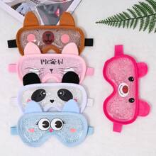 Reusable Gel Eye Mask, Panda Plush Lining, Cold/Hot Therapy Compress To Relieve Puffiness, Dry Eyes, Dark Circles, Eye Swelling, Headache, Migraine
