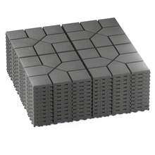 Plastic Interlocking Deck Tiles,44 Pack Patio Deck Tiles,12"X12" Square Waterproof Outdoor All Weather Use, Patio Decking Tiles For Poolside Balcony Backyard, Grey