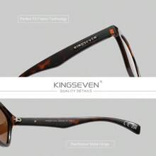 KINGSEVEN Lunettes pour hommes, lunettes de soleil extérieures, pêche, conduite, retour à l'école, look de prépa