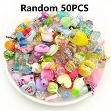 5/30/50/80/100 pièces de perles de verre brillantes multicolores - ensemble de création de bijoux transparent - idéal pour créer des colliers, bracelets et boucles d'oreilles uniques, parfait pour les passionnés de DIY - Multicolore - Voir 17