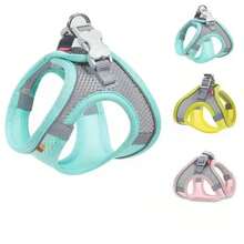 Accesorios para perros y gatos, Collar para perros pequeños, chaleco de , cuerda para el pecho para mascotas, cubierta para perros, arneses ajustables transpirables, productos de suministros - Naranja - Ver 1