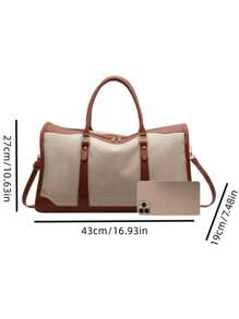 Women's Fashion Shoulder Bag/Crossbody Bag, Large Capacity Casual Versatile Organizer Travel Luggage Gym Bag, Suitable For Outing, Travel, Shopping Bag For School School Accessories School Stuff