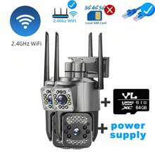 SWVW 8MP 4K HD Dual Lens 10X Zoom WiFi IP Camera Night Vision Ai Human Detect PTZ Outdoor Video Camara Wireless V380 Pro CCTV Security Protection - EU C Type Plug(220-240V) - View 20