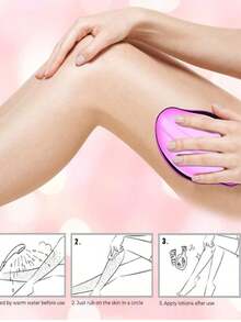 1pc Men's Gentle Nano Hair Remover - 1pc Women's Manual Glass Crystal Hair Remover, Skin-Friendly Body Hair Removal Device, Fragrance-Free, Suitable As Birthday, Anniversary, Valentine's Day, Christmas, Halloween, Teacher's Day, Graduation, Back To School, Thanksgiving Gift For Family And Friends, Only - Multicolor - View 4