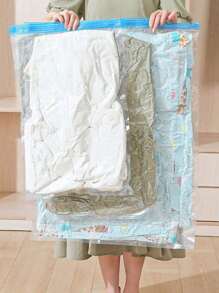 9/1pc Travel Vacuum Storage Bags, Large Capacity Reusable Compression Packing Cubes, Foldable Organizer Bags For Clothes, Bedding, Quilt, Space Saving, Waterproof Material, Suitable For Bedroom, Closet, Bathroom