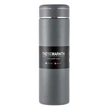 1 Stück 500ml auslaufsichere Edelstahl-Vakuumflasche mit großem Fassungsvermögen, tragbare und handgehaltene Thermosflasche mit großem Fassungsvermögen und Trinkhalm, Edelstahl-Sportwasserflasche, Wärmerhaltung bis zu 6-12 Stunden, 304 Edelstahl-Raumflasche, Fitness, Sport, Outdoor, Auto, Reisen, Trinktasse und -flasche