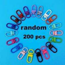 10/20/30/50/100/200pcs Vivid Metal Keychain Hooks - Swivel Clasp With Heavy-Duty Lobster Claw - Suitable For DIY Jewelry And Bag Accessories Car Accessories Bag Charm Backpack For School Cute Goth Y2k - Multicolor - View 17