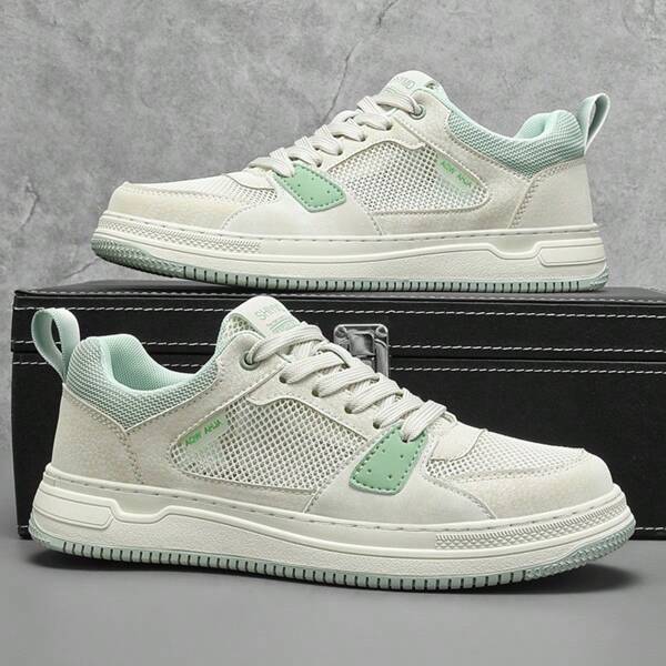 2025 Men Summer New Knitted Mesh Breathable Non-Slip Wear-Resistant Low-Top Round Toe Lace-Up Mesh Breathable Soft Comfortable Men Casual Shoes, Fashion Versatile Soft Comfortable Men Sports Shoes, Young People Must-Have Outdoor Travel Vacation Casual Low-Top Shoes