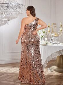 UNITHORSE Plunging Neck Sleeveless Glittering Sequin Embellished Party Cocktail Dress
