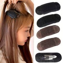 2 piezas Pinzas para el cabello sencillas de mujer, herramientas invisibles para dar volumen a las raíces, accesorio de cabello minimalista, esencial para volumizar el flequillo, peinar el cabello, artículos para el cabello, accesorios para el cabello
