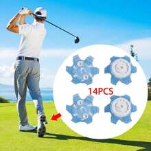 Clavos de Zapatos de Golf Duraderos Reemplazos de Zapatos de Golf TPU para Mujeres y Hombres - Celeste - Ver 4
