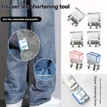 10/1pc Invisible Leg Shortening Clips, Anti-Slip Pants Edge Clips, No-Sew Hidden Buckle For Leg Closure, Anti-Towling Pants Hem Fixing Device, Pants Hem Fixing Clip, Perfect For Tailored Clothing,Suitable For Cuffs, Clothing Corners, Leg Shortening, Anti Slip, Clothing - Multiple Colors - Multicolor - View 3