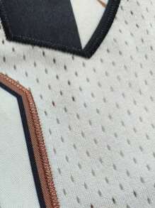 Jersey de baloncesto para hombres n.º 12 verde y blanco sin mangas con cuello redondo amplio y bordado de letras y números, adecuado para baloncesto, deportes, running y fitness