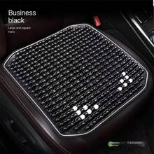 1件装汽车用品车用木珠坐垫四季通用防滑人体工学透气汽车坐垫适合爸爸妈妈 - 彩色 - 查看 6