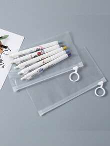 10 件大号密封袋分类收纳袋防水化妆包，磨砂拉环袋珠宝化妆品旅行面膜拉环收纳袋，内衣袜子冰袖包装拉链袋实用拉链袋文具收纳袋，旅行收纳分隔袋桌面杂物收纳袋，办公用品，返校用品美术用品化妆品收纳袋。度假旅行必需品暑假学校用品袋女士旅行包化妆包