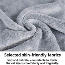 1pc Cat Apron Carrier, Pet Sleeping Bag, Kitten Hands-Free Soft-Sided Carrier Pouch Sling,Cat Carrier Pouch - Grey - View 5