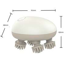 1 pezzo Massaggiatore elettrico per la testa con 8 artigli, cura del cuoio capelluto, terapia a luce rossa per nutrire i capelli, pulizia del viso e aiuto per il sonno
