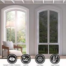 1PC 17.7 Inch PVC Material Premium Home And Office Thermal Control Window Film - UV Protection, Privacy Protection, Anti Glare, Electrostatic Adsorption, Easy To Install - Bathroom Decoration, Living Room Decoration, Room Decoration, Bedroom Decoration, Kitchen Decoration, Office Decoration, Gift Glass Window Film