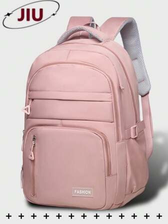 尼龙多口袋背包女士钱包，多功能书包，轻便书包，可容纳 15.6 英寸电脑包，大容量旅行包，通勤便捷日用包，适合学生、初中、高中、商务旅行、旅行度假、日常通勤、户外运动、节日礼物、生日礼物、Mochilas