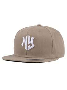 1pc Unisex NY Letter Embroidered Baseball Cap, Baseball Game Fits,Basketball,Fall Fits,Sports Style,90's Outfit,Bright Colors,Snapback,Fashionable Adjustable Sun Protection Hat For Outdoor Activities, Beach Parties Casual