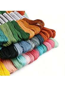 24/36/50/100 Colors Bracelet Threads Set, 8m Length, Embroidery Threads, Polyester Threads, For Embroidery, Craft, Cross Stitch