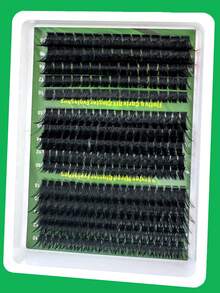 300pcs/295pcs DIY Faux Mink Lashes 40D/50D/60D/80D/100D Fluffy Individual Lash Extensions, 5D Effect 0.07mm D Curl Drama Lengthening Lashes 10-16MM Mixed Tray Lash Bundles, Cosmetic Tools, Bulk Personal Lash Extensions, Suitable For Home Use, Everyday Makeup, Costume Roleplay - D - 查看 9