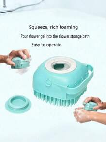 宠物洗澡按摩刷，硅胶脱毛刷，适用于狗和猫的通用洗澡刷，用于去除松散毛发的猫刷，宠物清洁刷，可拆卸和可清洗的洗澡工具，宠物硅胶按摩洗澡刷