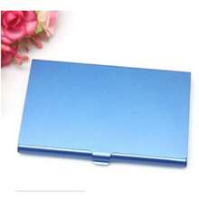 Portable Colorful Metal Aluminum Alloy Business Card Holder