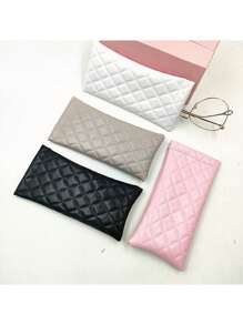 1/2/4pcs Unisex Portable Compressed Eyeglasses Case - PU Leather Multi-Function Storage Bag For Glasses, Phone, Coins, Eye Mask, Makeup Brushes (4 Colors Available) For Travel Storage Bag,Makeup Bag,Cosmetic Bag,Vacation Organizer,Large Capacity Makeup Organizer Makeup Case, For Lipstick, Brush, Skincare, Mobile Phone, Coin, Small Items, For Home,Gift,Vacation And Festival Halloween Christmas Multifunctional Use,Boho Vibes Back To School