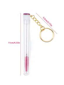 1pc Keychain Design Eyelash Brush With Tube