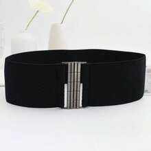 Factory Direct Stretchy Elastic Waist Belt, Waist Cincher For Dress, Coat, Vintage Fashion, Black Summer, School Fall, Autumn, Halloween