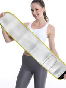 1pc Silver Ion Tummy Control Belt, Waist Trimmer, Slimming Belt With Phone Pouch For Women
