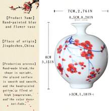 Jarrón de cerámica roja de ciruela: La morada poética de la elegancia oriental en los espacios occidentales. Estos jarrones de cerámica con flores de ciruelo rojo pintadas parecen haber salido directamente de un rollo de pintura oriental. En el contexto de la decoración del hogar europea y americana, rompen el molde convencional. El Body sencillo del jarrón combinado con el vibrante patrón de ciruelo rojo encarna la esencia del espíritu libre de la estética china, al tiempo que satisface la búsqueda occidental de una decoración personalizada. Al usar la cerámica como medio y el ciruelo rojo como motivo, el elegante estilo oriental extiende su presencia poética a los espacios de vida occidentales.