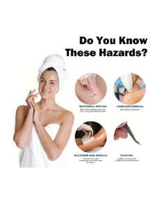 1pc Men's Gentle Nano Hair Remover - 1pc Women's Manual Glass Crystal Hair Remover, Skin-Friendly Body Hair Removal Device, Fragrance-Free, Suitable As Birthday, Anniversary, Valentine's Day, Christmas, Halloween, Teacher's Day, Graduation, Back To School, Thanksgiving Gift For Family And Friends, Only - Multicolor - View 6