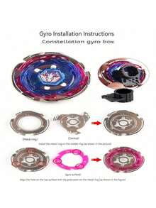 1pc 4D Alloy Spinning Top - Constellation - Burst Spinning Top - Stress Relief - Rotatable - Interactive - Back To School Gift - Graduation Gift - Birthday Gift - Easter Gift - Perfect Gift