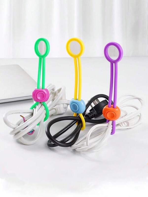 3pcs/6pcs/12pcs Colorful Sealing Strings, 3-Color Food Preservation Tie Bands With Creative Food Sealing Buckles, Cable Organizer, Kitchen Storage & Preservation Tools