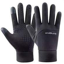1 Pair Outdoor Warm Gloves, Windproof Waterproof Touchscreen Full Finger Gloves For Cycling, Sports, Skiing, Autumn/Winter