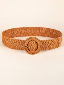 1 件女士手工编织 D 形环腰带，适合连衣裙、长袍、波西米亚风格夏季、秋季、万圣节