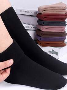 Kit 2 4 pares Meias Grossas De Térmicas Flexíveis  Femininas De Inverno 35-40