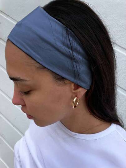 女士 Bandana 1 件防汗运动头带，吸湿排汗健身发带头巾头带吸汗带时尚发饰秋冬发带度假装女士优雅围巾