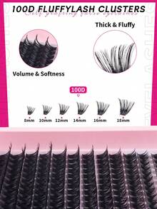 240 قطعة من رموش المنك الصناعية DIY، 30D/40D/50D/60D/80D/100D رموش فردية منفوشة لزيادة الحجم، تأثير 5D بسماكة 0.07 مم مجعدة دراماتيكية، طول 10-16 مم في صينية مختلطة، أدوات مكياج، رموش فردية بالجملة مناسبة للمكياج اليومي وتمثيل الأدوار، مجموعات رموش قابلة لإعادة الاستخدام، مجموعات رموش، رموش فردية، رموش، رموش صناعية - D - مشاهدة 6