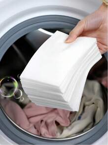 50/100/200 Pieces 11*14 Cm Color-Absorbing Laundry Tablets, Laundry Detergent Tablets, Convenient Pre-Dosing Laundry Detergent Tablets, Washing Machine Color-Absorbing Laundry Tablets, Anti-Fouling And Anti-Color Mixing Laundry Paper, Soluble, Easy To Use, Color-Absorbing Washing Accessories,