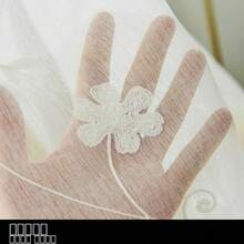 客厅和卧室的薄纱刺绣窗帘、法式滤光薄纱窗帘、阳台预制窗板、优雅的春夏装饰