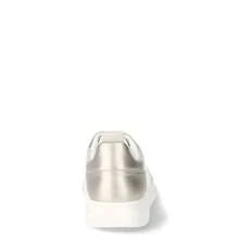 No Boundaries Women's Lace Up Court Sneakers - whitegold - View 2