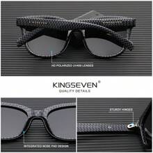 KINGSEVEN Lunettes pour hommes, lunettes de soleil extérieures, pêche, conduite, retour à l'école, look de prépa