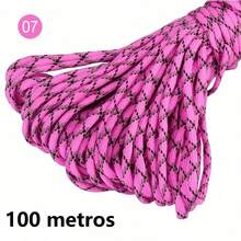 10/50/100m/Piece Multicolor 7-Strand Camouflage Paracord, Outdoor Multi-Purpose Rescue Binding Climbing Rope, Tent Emergency Survival Rope, Paratrooper Towing Rope Bracelet Woven Cord, Camping, Picnic, Clothesline, Pet Leash, Durable DIY Rope