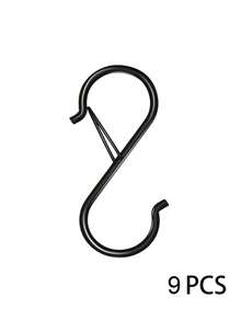 10 PCS Anti-Drop S Hooks For Hanging, 3.5 Inch Heavy Duty Metal S With Buckle S Shaped Hooks In Pot, Rack, Closet, Kitchen, Bathroom, Garden And Closet Organize For Hanging Plants, Clothes, Kitchen Utensil, Pots And Pans