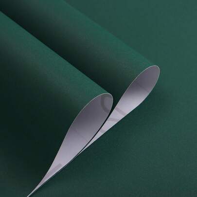 1 rollo de papel tapiz verde oscuro autoadhesivo impermeable de vinilo para decoración del hogar, para pegatinas de armarios de cocina, papel tapiz extraíble y decoración de paredes para sala de estar, cuarto y decoración de pared