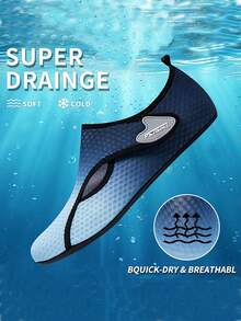男女通用水鞋、沙滩鞋、瑜伽鞋、户外游泳鞋、潜水鞋、轻便涉水鞋浮潜鞋 - 藍色 - 查看 5